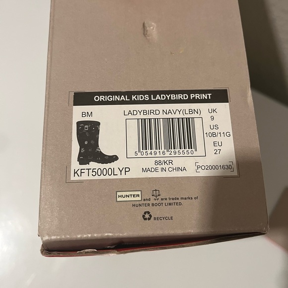 Hunter Ladybug Navy Rain Boots - Picture 7 of 7